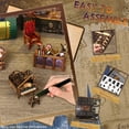 thumbnail image 3 of Toorise DIY Book Nook Kit Exquisite 3D Wood Puzzle Booknook Pretty Bookshelf Insert Decor Alley Solid Book Nook Model with Furniture and LED Light Artistic Book Stand Model for Desktop-black-, 3 of 10