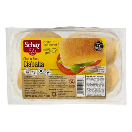 Schar Gluten Free Ciabatta - 4 CT - Walmart.com