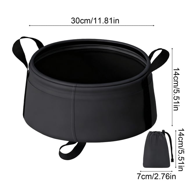 Ovzne Portable Foldable Basin – Lightweight Travel Wash Bowl For Face,Feet Laundry