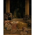 thumbnail image 2 of Maxfield Parrish 12x14 Gold Ornate Wood Frame and Double Matted Museum Art Print Titled - Sleeping Beauty in the Wood (1912), 2 of 4
