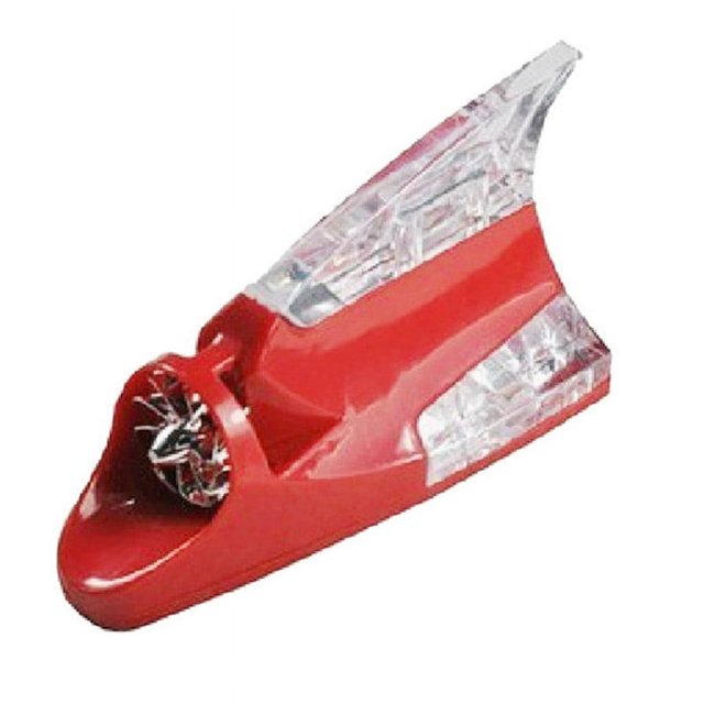Solar Energy Wind Driven Car Front Lights Anti-rear-end Shark Fin Antenna Light
