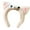 White, variant on Plush Cats Ears Hairband Adjustable Headwear Hairhoop For Children Cats Ear Hairband NonSlip Design Hairhoop Multiuse Hair Styling Accessory