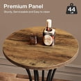 thumbnail image 5 of Round Bar Table, 37.4" H Bar Height Table with Curved Metal Base, High Top Cocktail Pub Stand, 5 of 6