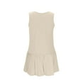 thumbnail image 5 of Einccm Women's Sleeveless Summer Dress and Shorts Set, Crew Neck Casual Two-Piece Outfit with Ruched Waist for Daily Wear and Outdoor Activities, 5 of 5