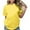 Yellow, variant on Women Summer Tops Ladies Fashion Casual With Solid Color T Shirt Loose Top Boyfriend Shirt Ladies Bright Color Tops Tights Women Short Sleeve Top Dress Long Sleeve Turtleneck Womens 4 8 Yellow XL