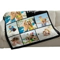 thumbnail image 5 of Personalised Blanket with Photos Custom Photos Blankets with Text Personalised Couples Gifts Customised Pictures Blanket Birthday for Adults Mom Dad Family Friends Dog Pets, 5 of 6