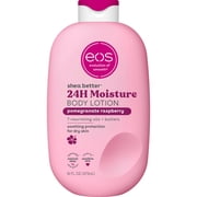 eos Pomegranate Raspberry Shea Better Body Lotion, 24 Hour Moisturizing Daily Body Moisturizer for Dry Skin with Shea Butter, 16 oz