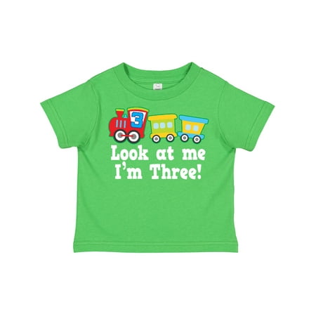 

Inktastic 3rd Birthday Train Outfit Gift Toddler Boy Girl T-Shirt