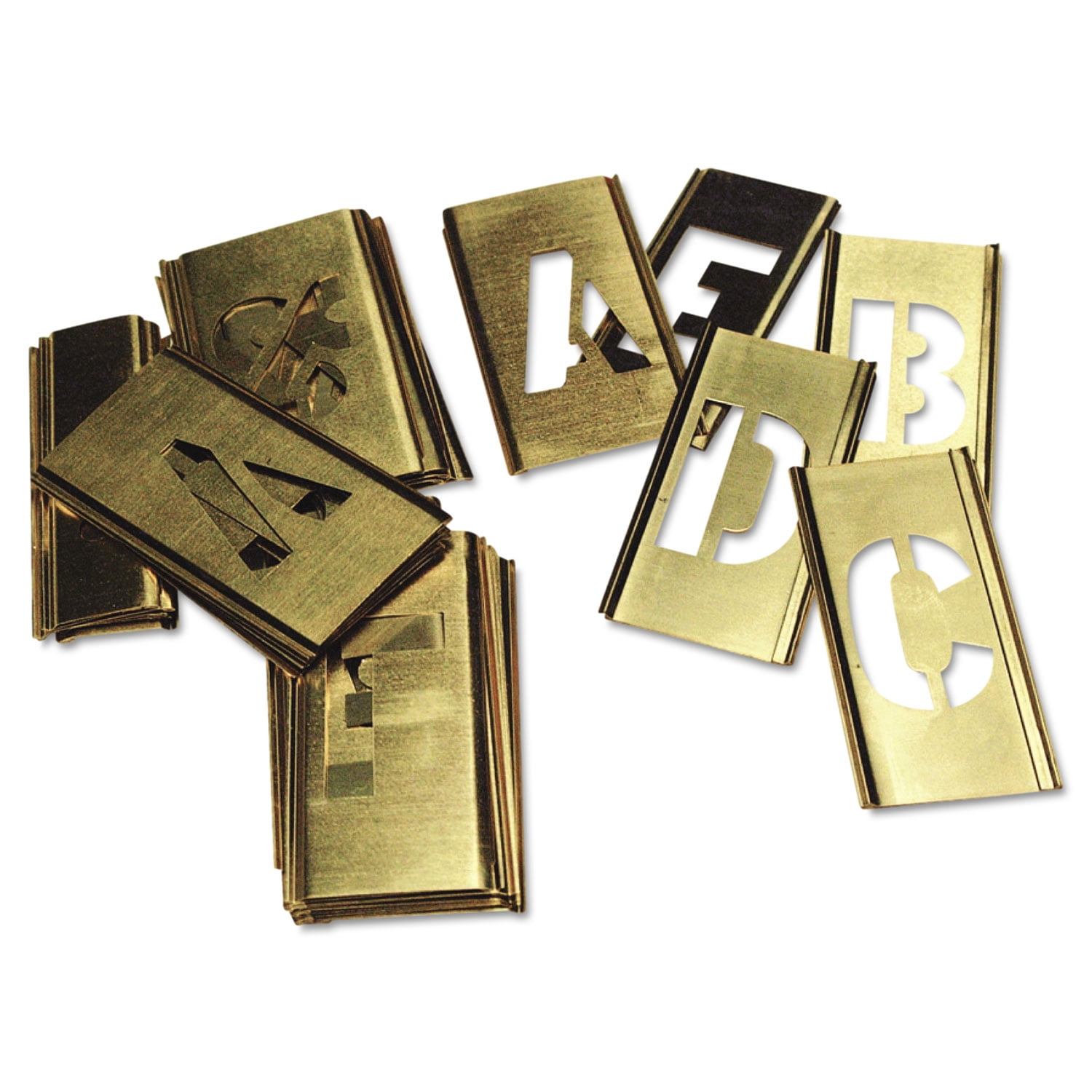Brass Stencil Letter Set