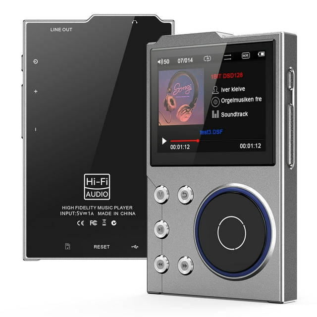 2.4 '' Tft Color Screen MP3 Reproductor de Audio de Alta Resolució Con 16 GB MEMORIA SIN Pérdida de Reproductores Portátiles de Alta Fidelidad Bt Incorporado Para Automóvil
