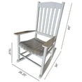 thumbnail image 3 of Mainstays Outdoor Wood Porch Rocking Chair, White, 3 of 9