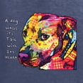 thumbnail image 5 of Wild Bobby Dean Russo A Dog Wags Its Tail With Its Heart Gratitude Pitbull Dog Lover Men Graphic Tee, Vintage Heather Navy, X-Large, 5 of 5