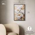 thumbnail image 5 of Art Remedy Elegant Flower Art Canvas, 16" x 24", Black Frame, Blooming in the Golden Mist, 5 of 7