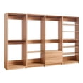 thumbnail image 2 of Dee Modular Freestanding Closet System, 4 Hanging Rods, 6 Shelves, Brown, 2 of 8
