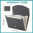 thumbnail image 2 of BlinkLLX Expanding File Folder 13 Pockets File Organizer with Labels A4 Letter Size Receipt Document Organizer Plastic Expandable Filing Folders for Office, Home(Gray), 2 of 12