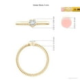 thumbnail image 5 of ANGARA Natural 0.22 Ct. Diamond Stackable Ring in 14K Yellow Gold for Women (Ring Size: 3), 5 of 10