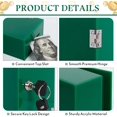 thumbnail image 3 of Extra Large Acrylic Box Winners Bank with Keys Slot Storage Waist Bag Portable Casino Cash Money Lock Box for Gamblers, 3 of 7