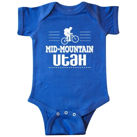

Inktastic Mid Mountain Utah Mountain Biking Gift Baby Boy or Baby Girl Bodysuit