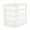 White, variant on Gracious Living 4 Drawer Clear Plastic Desktop & Countertop Storage Organizer, White Frame