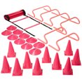 thumbnail image 3 of Brybelly SFIT-1111 Agility Exercise Training Fitness Kit with Carry Bag, Pink, 3 of 6