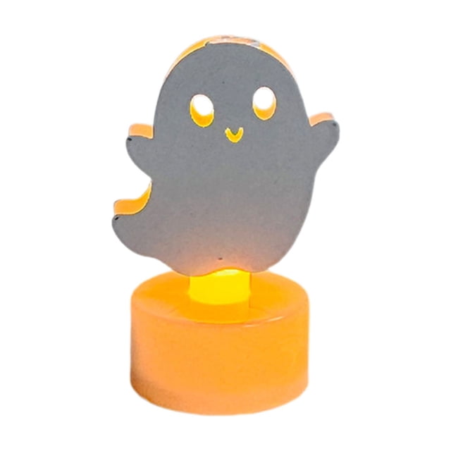 Huanglei Electronic Candle Lights Festival LED Halloween Wind Lights Decorative Injection Candles Night Lights Halloween Style Desktop Scenery