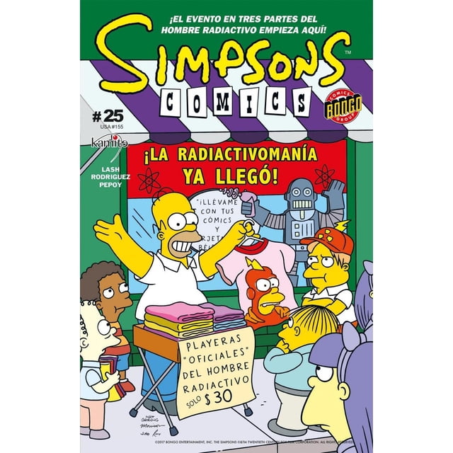 Comics de los Simpsons Kamite 25 Blanco
