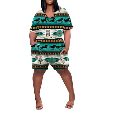 

Fashion Leg Pockets Neck Short Women Sleeve Jumpsuit Wide V Summer Romper Short Women Jumpsuit Pajamas Overalls for Women Bodysuit for Women Jumpsuit