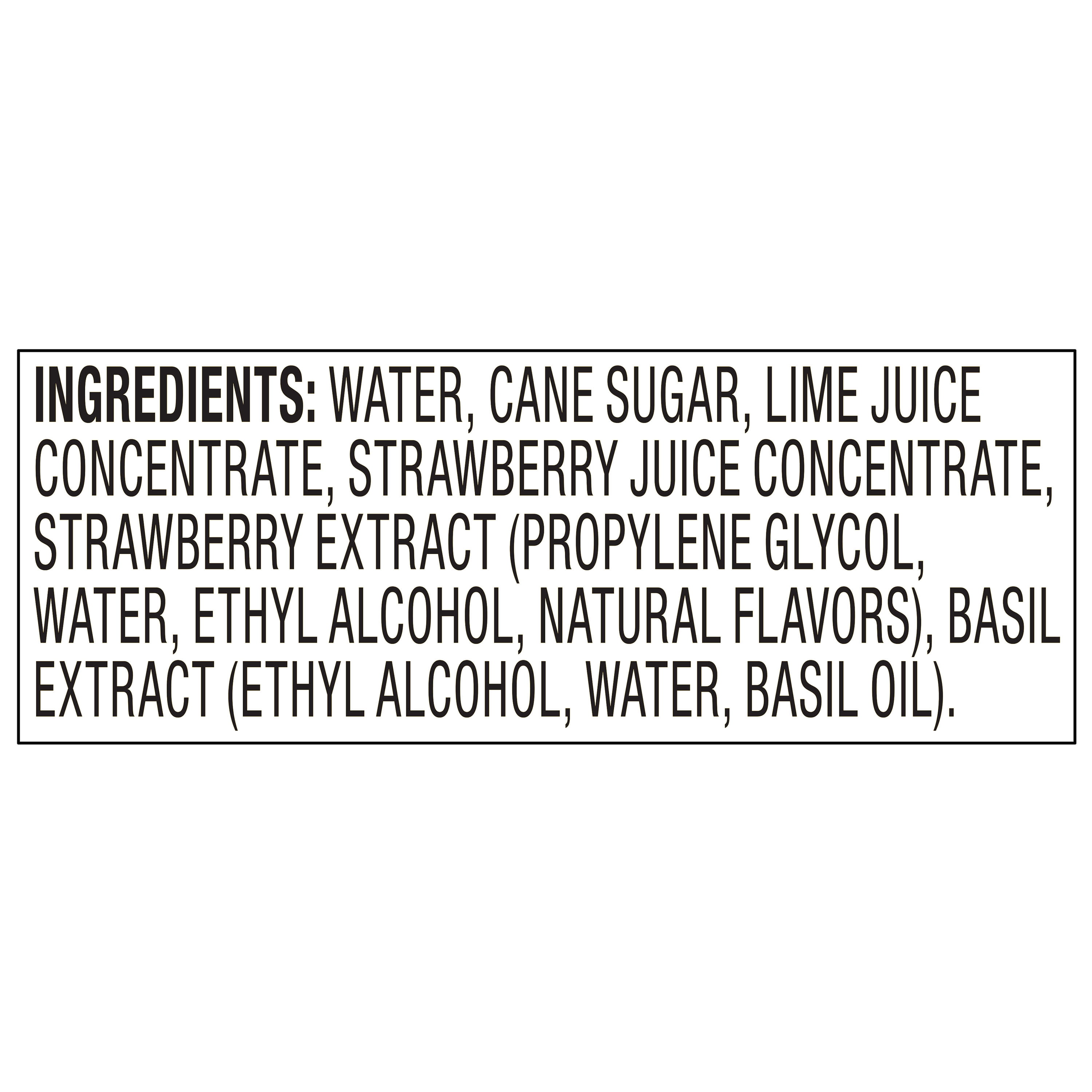 bettergoods Strawberry Basil Gimlet Mixer, 25.4 fl oz (Glass Bottle)