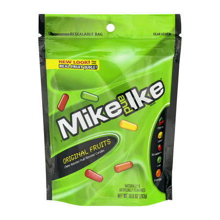 Mike and Ike Original Fruits Chewy Fruit Flavored Candies, 10