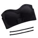 thumbnail image 1 of Sujetador de elevación con hebilla frontal sin tirantes de lencería para mujer, sujetador bandeau push up invisible antideslizante - Negro, 1 of 6
