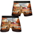 thumbnail image 3 of Thanksgiving Golden Retriever Pilgrim Grateful, Thankful, Blessed Fall Welcome All Over Print Boxer Briefs Underwear for Men Dad Goldens Dog Lover Gifts Idea - 00021, 3 of 6