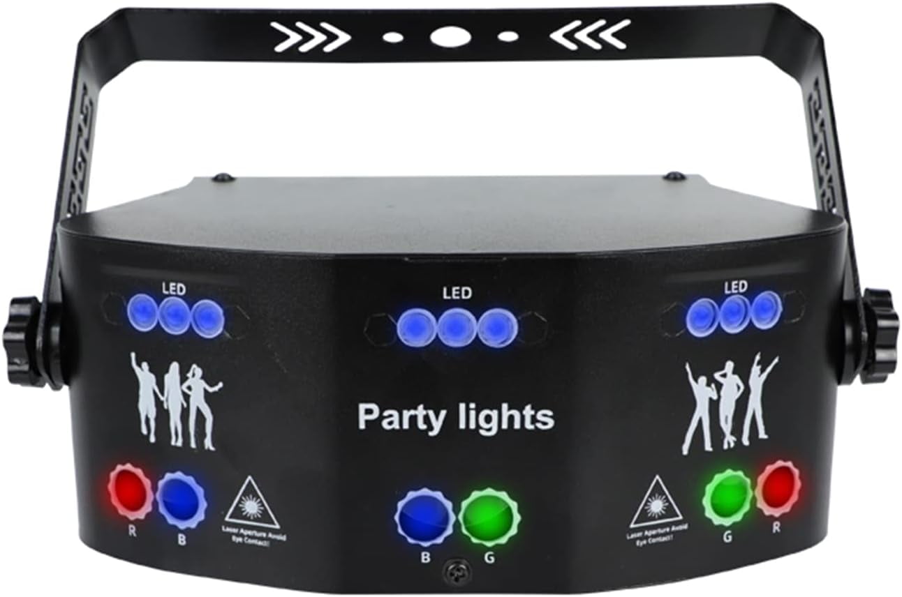 FETCOI 10 Disco Stage Party Light, 15 Eye Strobe Light Wireless Party