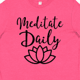 thumbnail image 4 of Inktastic Meditation Yoga Meditate Daily Resolution Youth T-Shirt, 4 of 5
