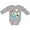 AC-Heather Grey, variant on Penguin and Polar Bear Iceberg Beach Bums Boys or Girls Long Sleeve Baby Bodysuit
