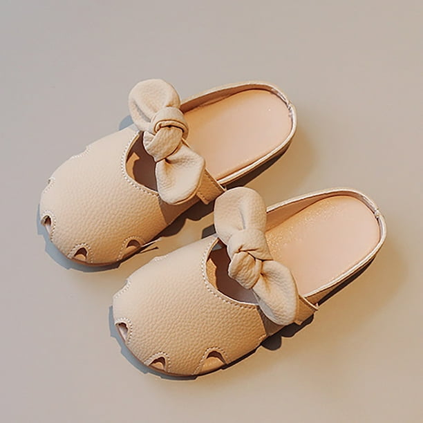 nsendm Girls Shoes Big Kid Female Slippers Girls Size 3 Children s Girls Slippers Closed Toe Open Heel Outer Wear Slippers Small House Slippers Teen