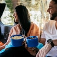 thumbnail image 4 of Silipint Silicone Go Go Bowl Set with Attached Lids, BPA-Free Reusable Food Storage Containers, Microwave, Freezer & Dishwasher Safe, Deep Pool Color, 4-Piece Set (10 oz, 20 oz, 30 oz & Sandwich Size, 4 of 9