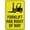 Warning Sign 2, variant on Fairy Wren Please Drive Slowly Bright Yellow Sign 8"x12" Inches Rust Free Aluminum - Uv Protected, Waterproof, Weatherproof And Fade Resistant - 4 Pre-Drilled Holes