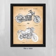 thumbnail image 6 of Harley Davidson Decor 1993 and 2001 Framed Motorcycle Patent Print, Unique Harley Davidson Wall Art, Vintage Motorcycle Gifts For Men, 2138B, 6 of 6