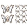 thumbnail image 1 of Uxcell 10Pcs Encanto de Mariposa de Rhinestone Cubic Zirconia Cristal Gris, 1 of 7