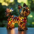 thumbnail image 6 of Yorkshire Terrier Lamp, Stained Glass, Dog Series Art Night Light, Stained Resin French Bulldog Tabletop, Pet Dog Themed LED Table Light, Fun Gift for Dogs Lovers, 6 of 6