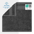 thumbnail image 2 of Cotton Paradise 100% Cotton 4 Piece Washcloths, Soft Absorbent Small Hand Face Towels Wash Rags for Body, Gray, 2 of 6