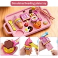 thumbnail image 4 of Simulation Diy Fun Dinner Plate Set Kitchen Food Model Early Education Mini Food Kitchen Toy Funny Creative Mini Ice Cream Feeding Set Birthday Gift, 4 of 8
