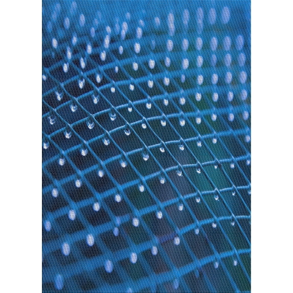 Ahgly Company Indoor Rectangle Patterned Dodger Blue Novelty Area Rugs, 3' x 5'