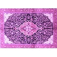 thumbnail image 1 of Ahgly Company Indoor Rectangle Medallion Purple Traditional Area Rugs, 2' x 5', 1 of 4