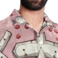 thumbnail image 5 of Easter Cross Men's Short Sleeve Beach Shirts Poplin Spread Collar Tops Casual Printed Button Down Summer Unisex, 5 of 6
