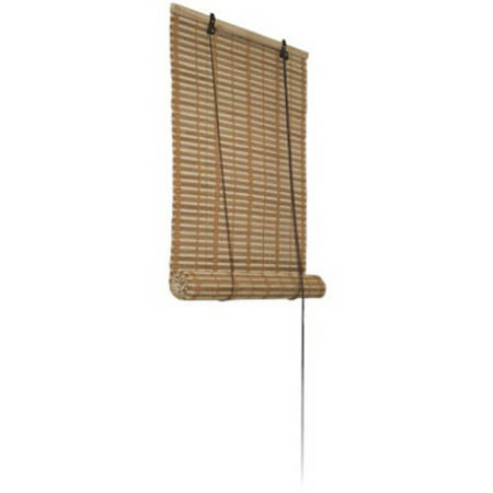 Photo 1 of ALEKO BBL46X64BR Bamboo Midollino Wooden Roll-Up Blinds with Light-Filtering Shades, Light Brown