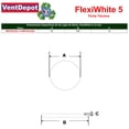 thumbnail image 3 of Liga elástica de goma FlexiWhite 5 VentDepot MXFGQ-006 10 Paquete 100 PiezasBlanco, 3 of 3