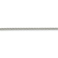 thumbnail image 3 of 925 Sterling Silver 2.5mm Diamond-cut Spiga Chain 16 Inch, 3 of 7