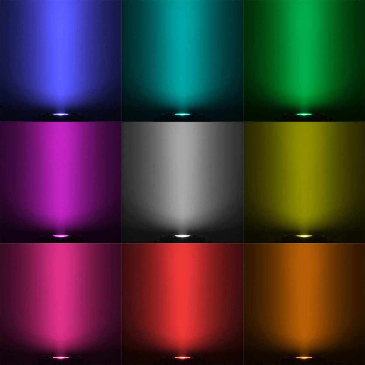 TCMT 4IN1 RGBW Stage Par Light 7x10W LED Washer DMX512 7CH Sound-Active Color Mixing PAR56 Washer
