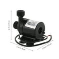 thumbnail image 2 of BESTYASH Black Submersible Water Booster Pump with Quarter Thread for Home Irrigation and Aquarium Use, 2 of 8
